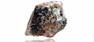 Epidote fans on Quartz with Actinolite (Large Cabinet Size, mineral specimen)