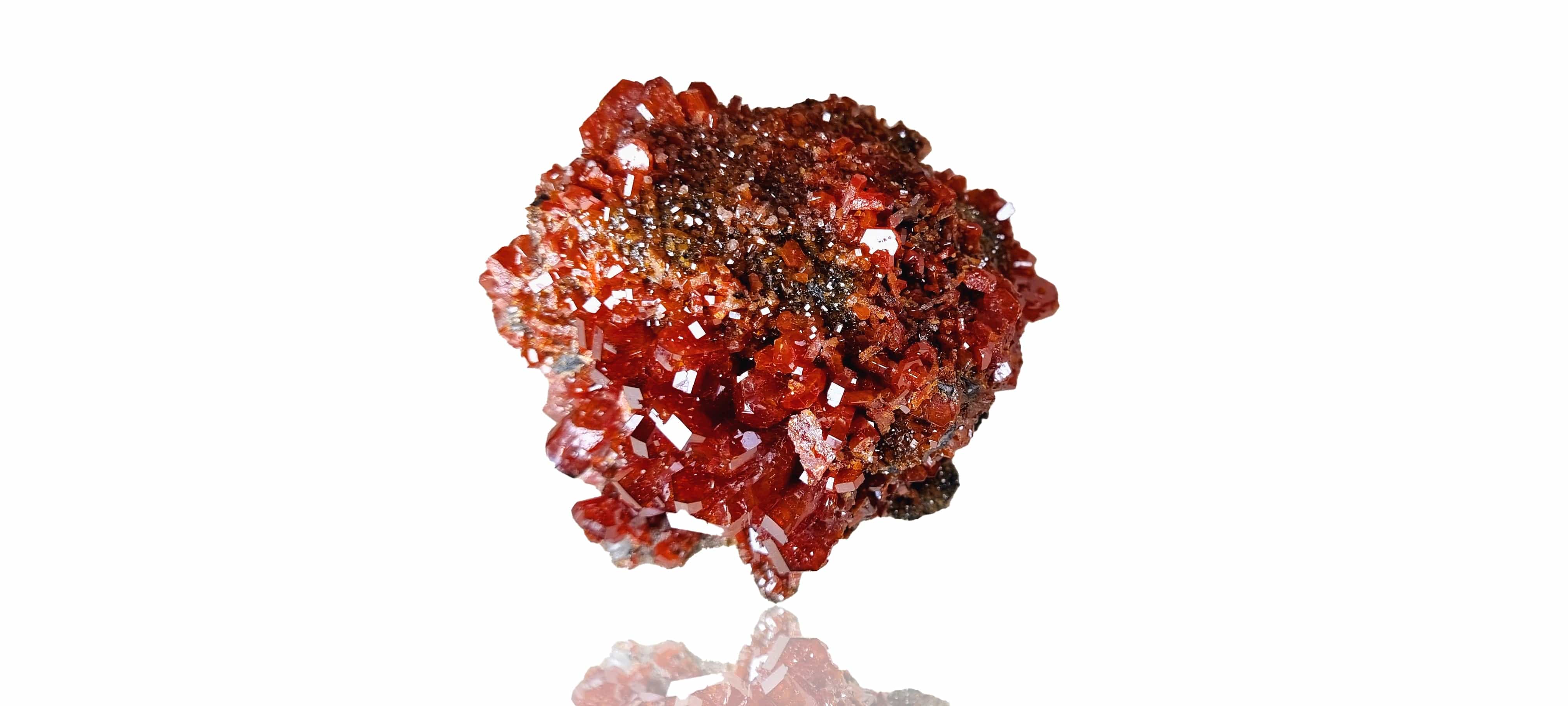 Vanadinite on Baryte  (Small Cabinet Size)