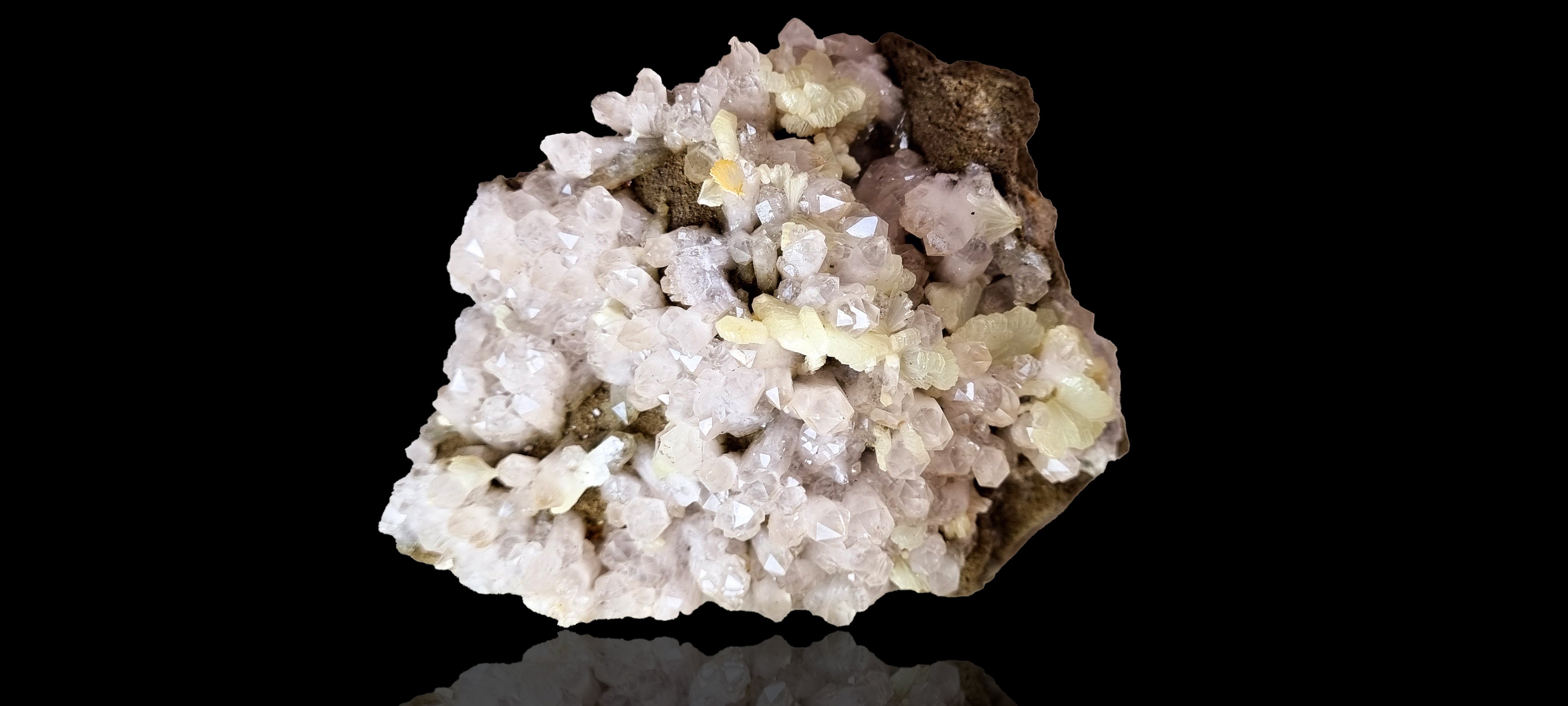 Prehnite on quartz (Cabinet Size)