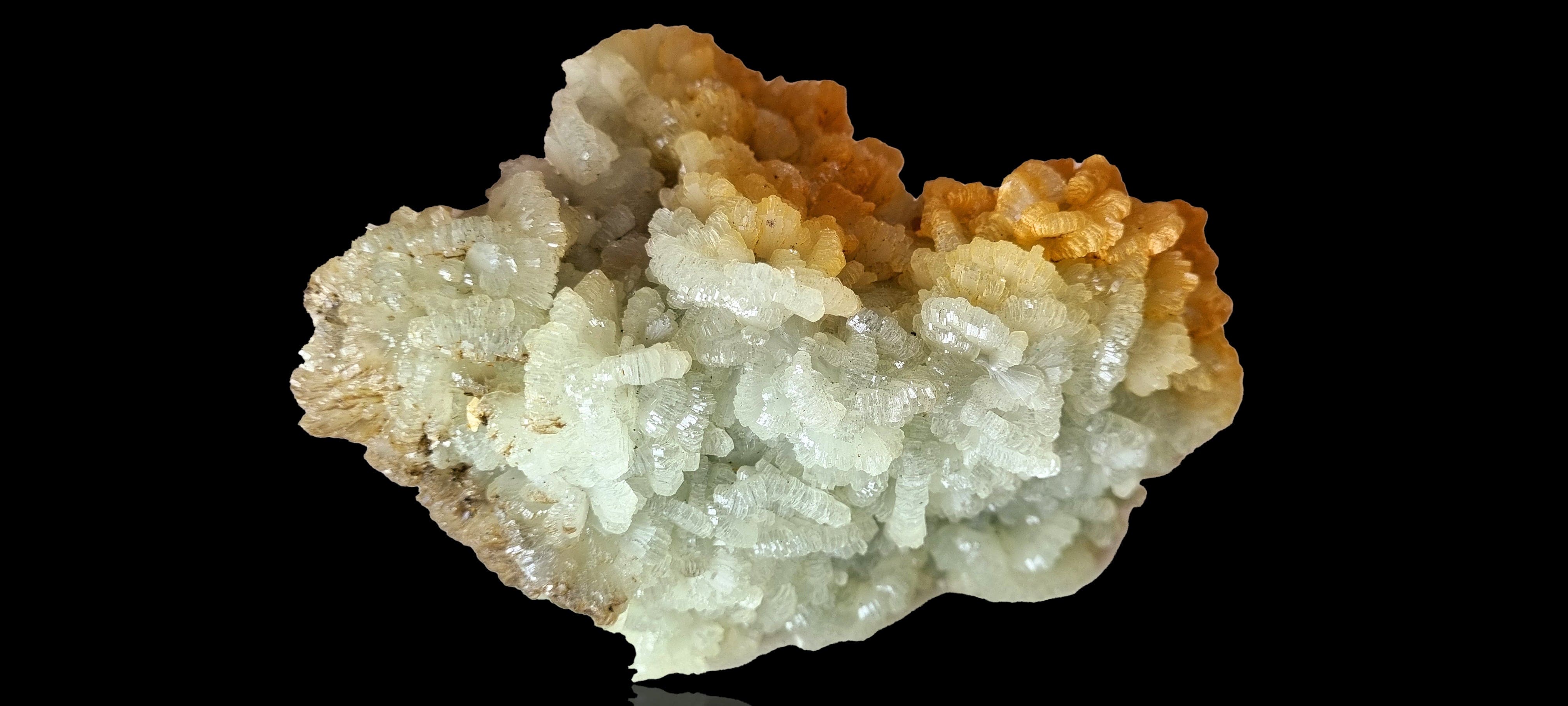 Prehnite & Limonite Crystal Cluster (Cabinet Size)