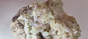 Prehnite on quartz (Large Cabinet Size)