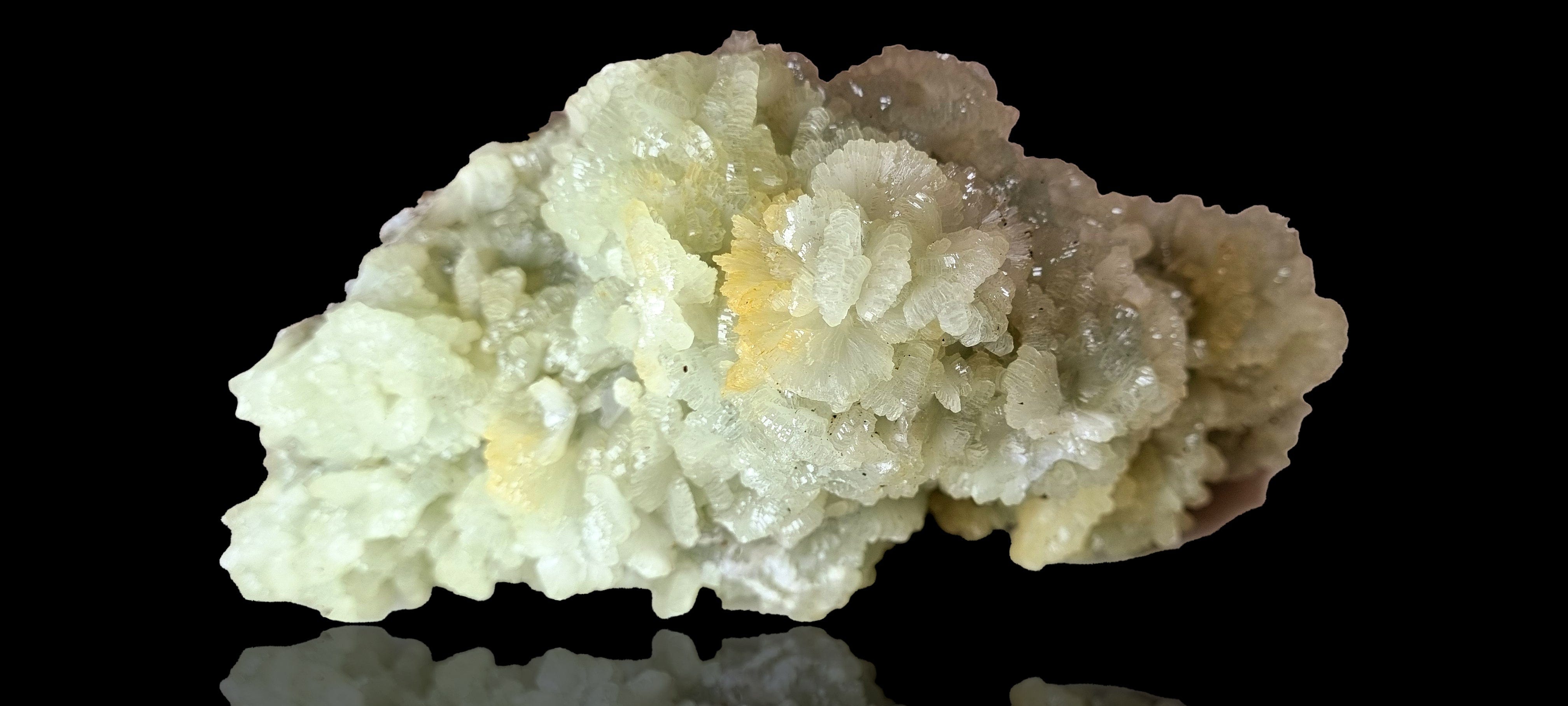 Prehnite on quartz (Large Cabinet Size)