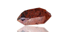 Red Quartz var. Ferruginous Quartz double terminated point ( Cabinet Size)