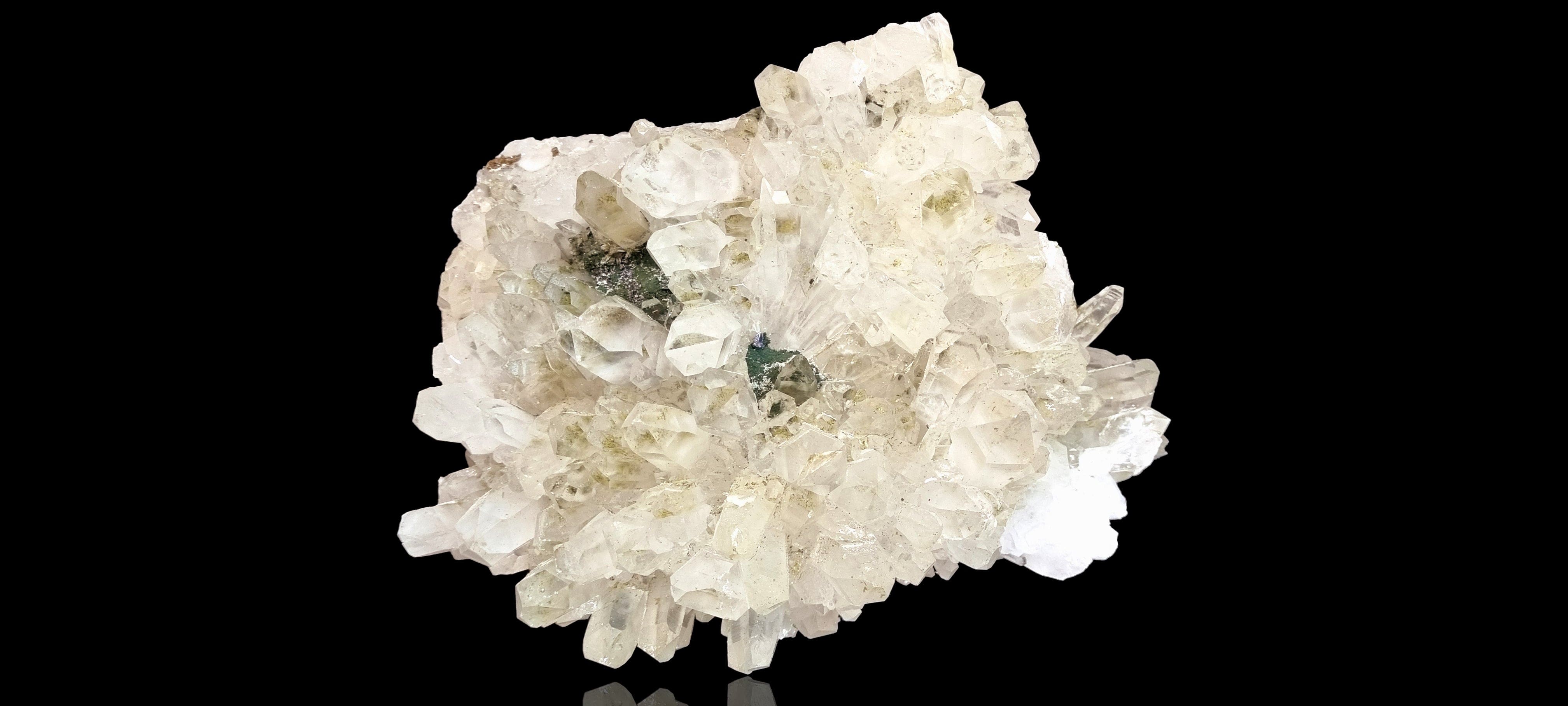 Clear Chlorite Quartz with Pyrite ( large cabinet size)