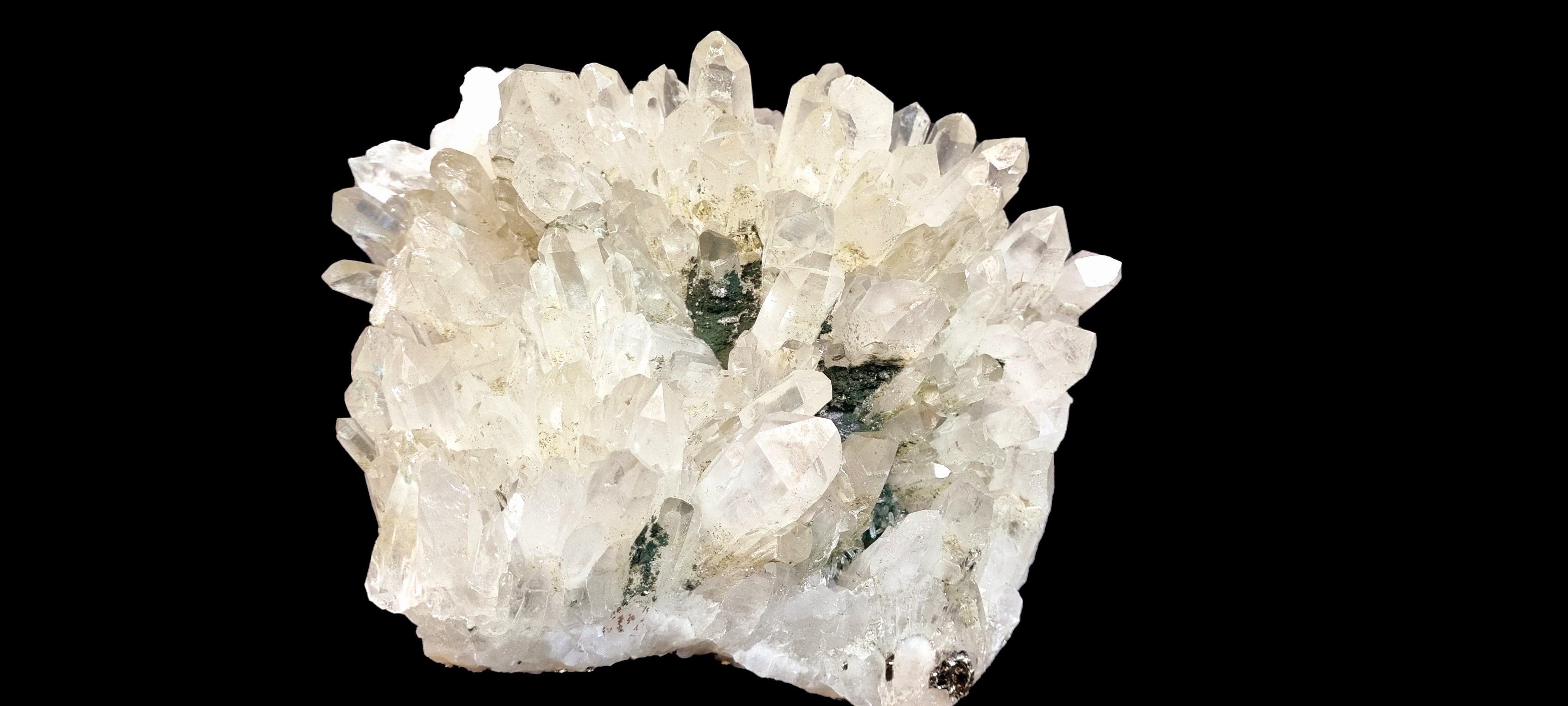 Clear Chlorite Quartz with Pyrite ( large cabinet size)