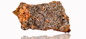 Cerussite & Baryte on a sparkly sandstone matrix (cabinet size)