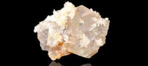 Blue Fluorite with quartz, starbursts (small cabinet size)