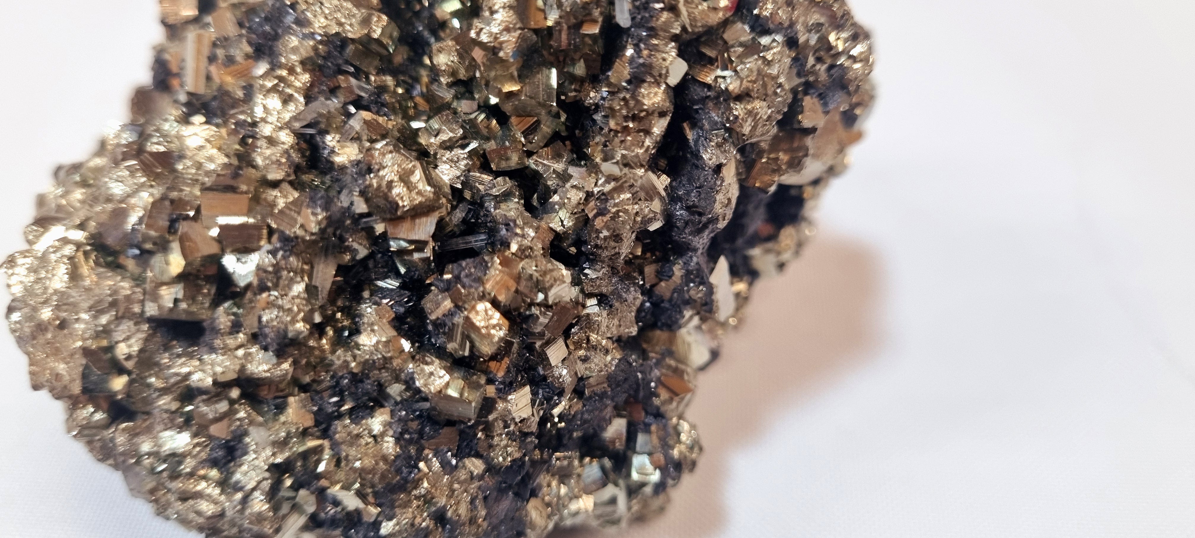 Pyrite & Sphalerite, crystal cluster. (cabinet size)