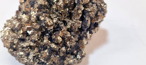 Pyrite & Sphalerite, crystal cluster. (cabinet size)