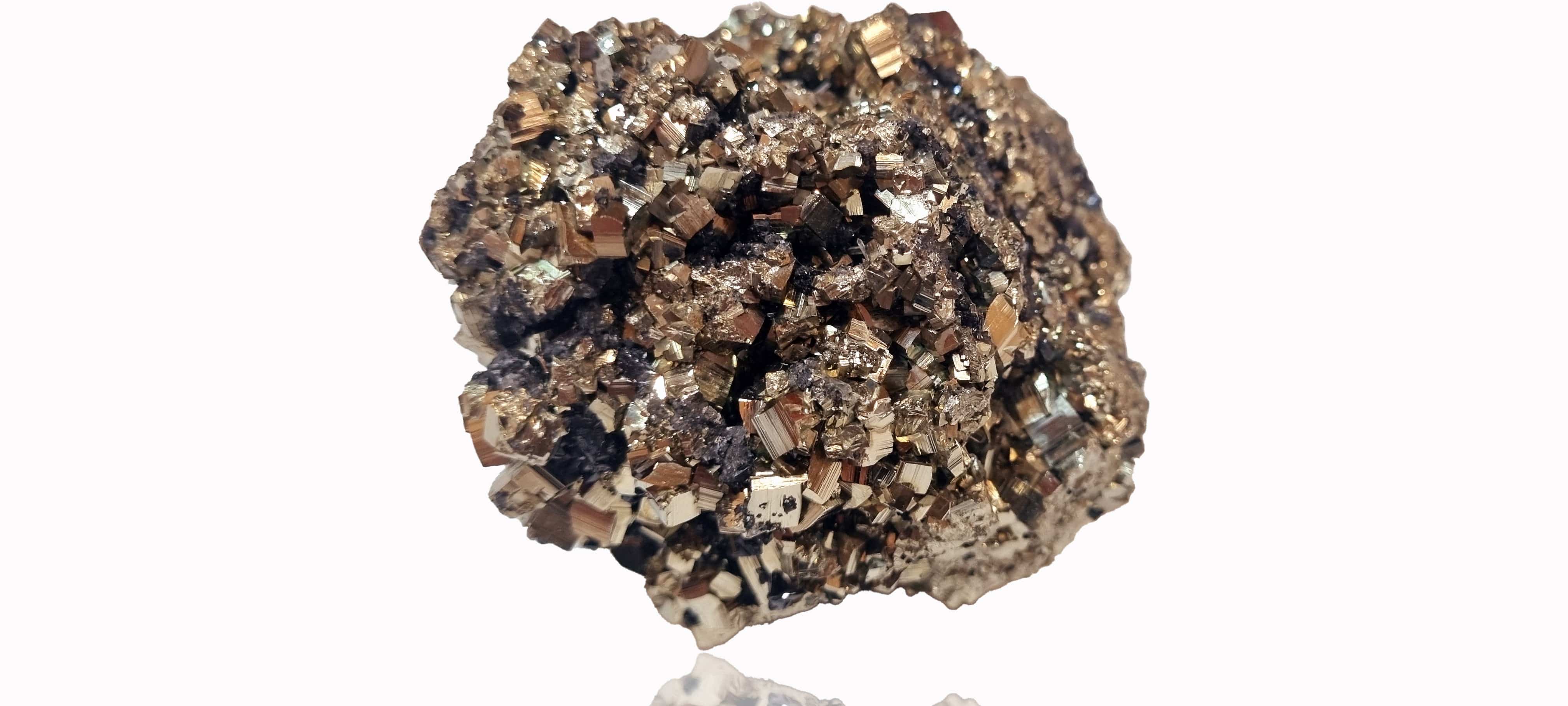Pyrite & Sphalerite, crystal cluster. (cabinet size)