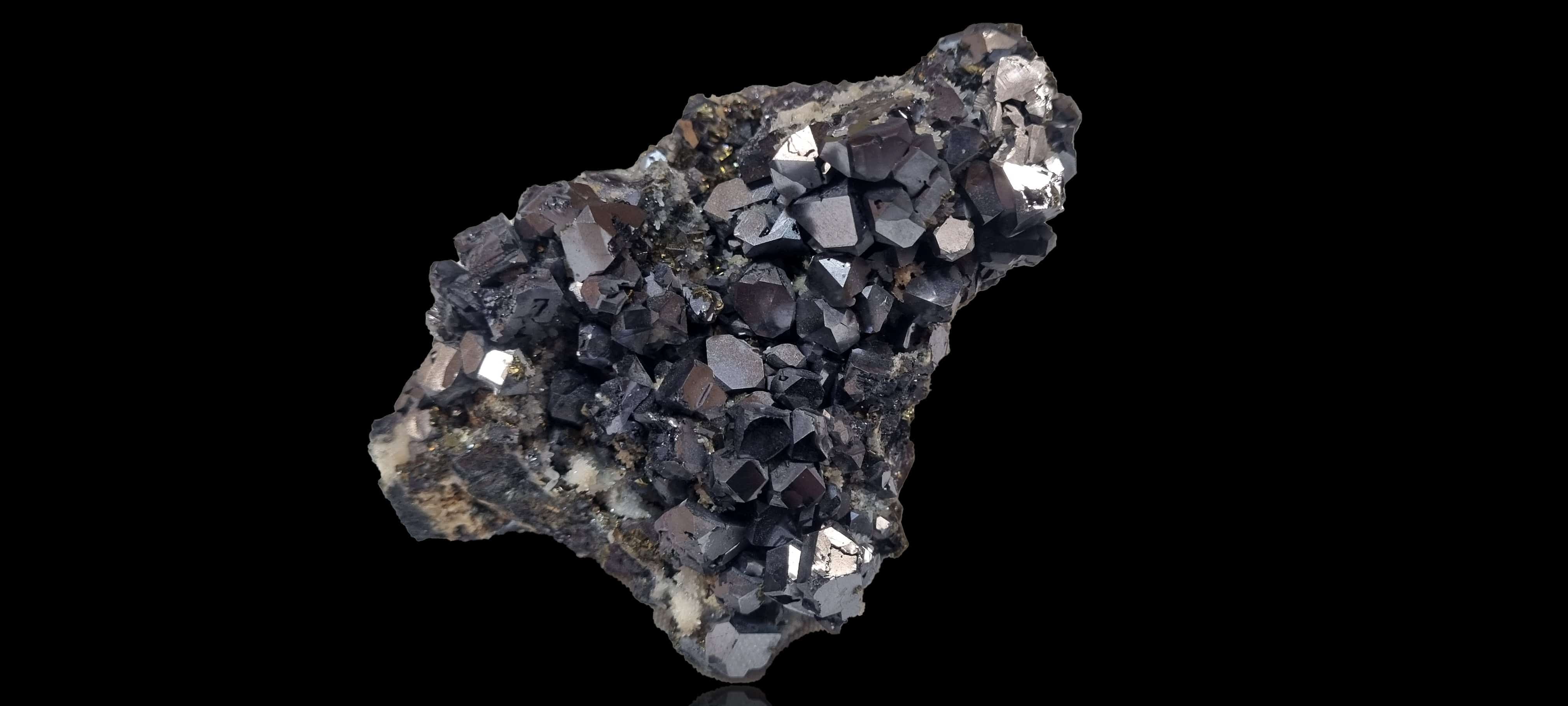 Galena on a Calcite & Chalcopyrite matrix (Cabinet Size).