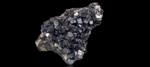 Galena on a Calcite & Chalcopyrite matrix (Cabinet Size).