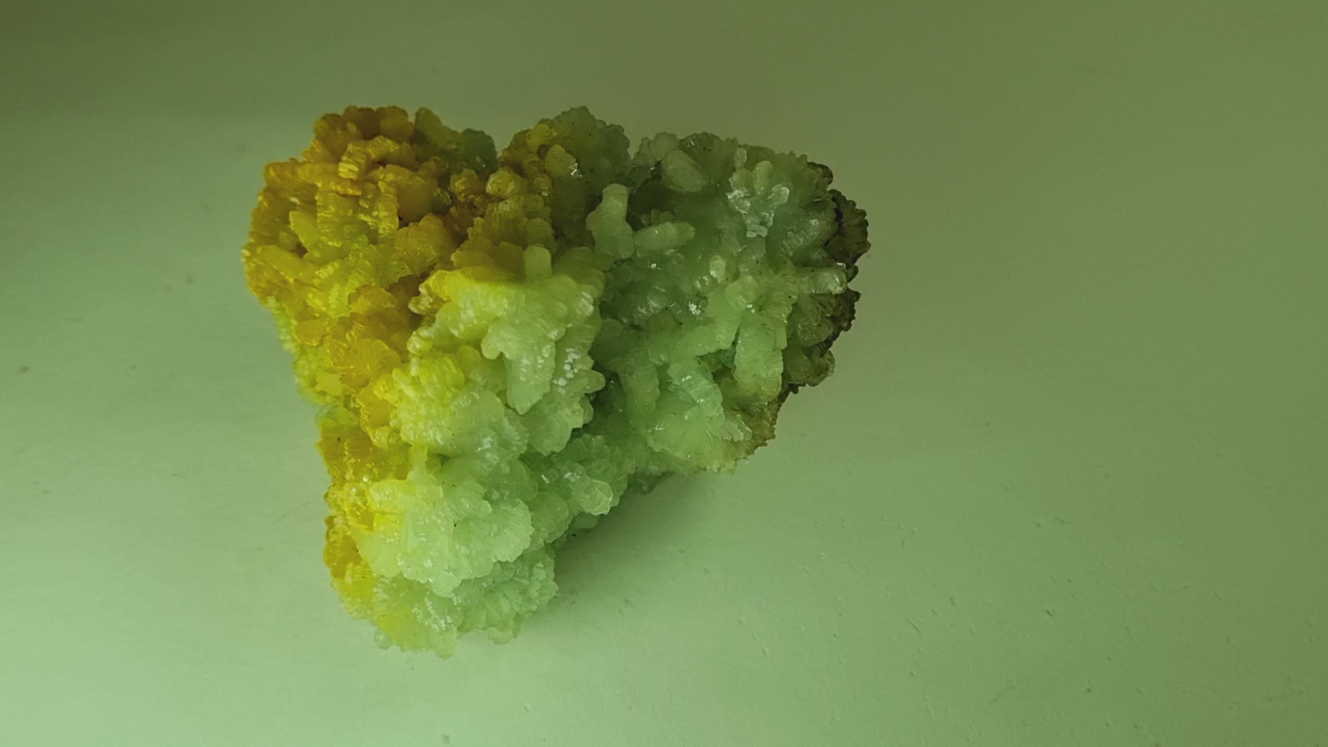 Prehnite & Limonite Crystal Cluster (Cabinet Size)