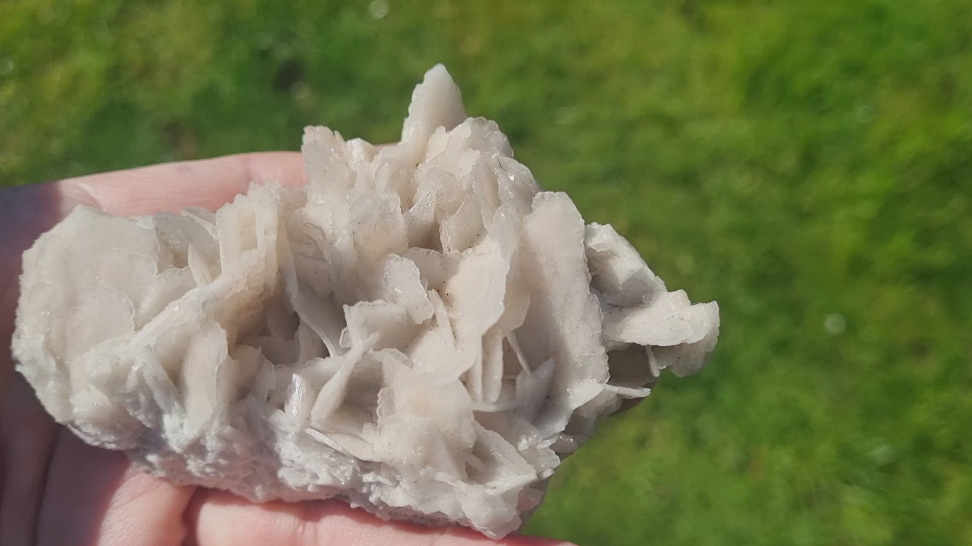 Bladed, lustrous White Baryte / Barite ( cabinet size Specimen)