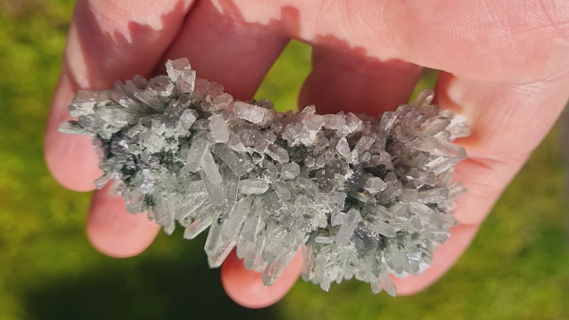 Chlorite Quartz with minor Chalcopyrite (small cabinet size)