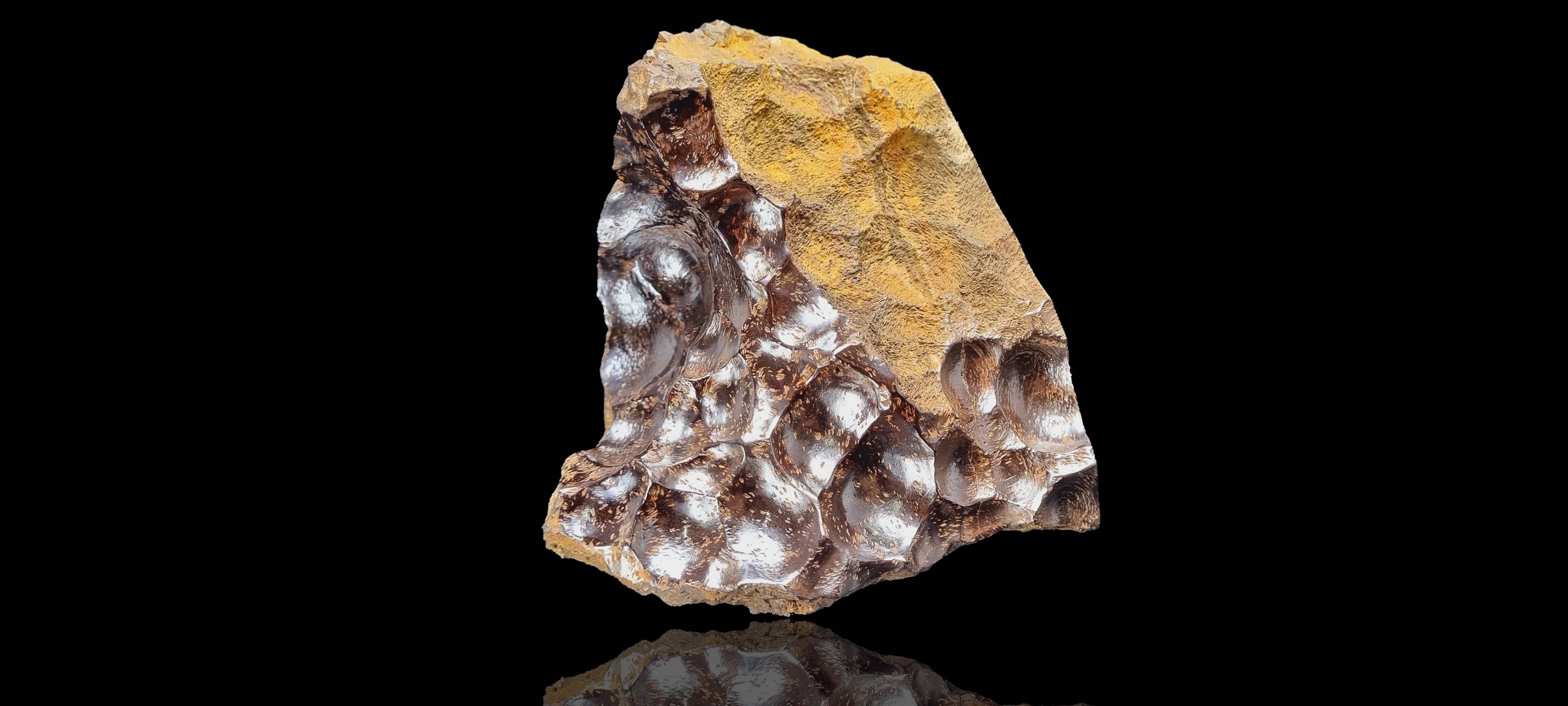 Goethite & Limonite, Pseudomorph, after Marcasite, Cluster