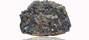 Sphalerite and Needle quartz on a Galena Matrix