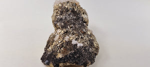Very large cabinet size Pyrite, Calcite and Siderite with Galena, Mineral Specimen