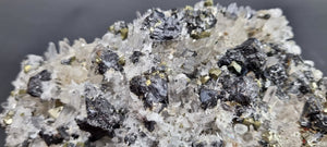 Quartz, Pyrite, Chalcopyrite and Sphalerite, Mineral Specimen.