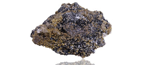 Chalcopyrite, Quartz druzy, & Sphalerite Mineral Specimen.